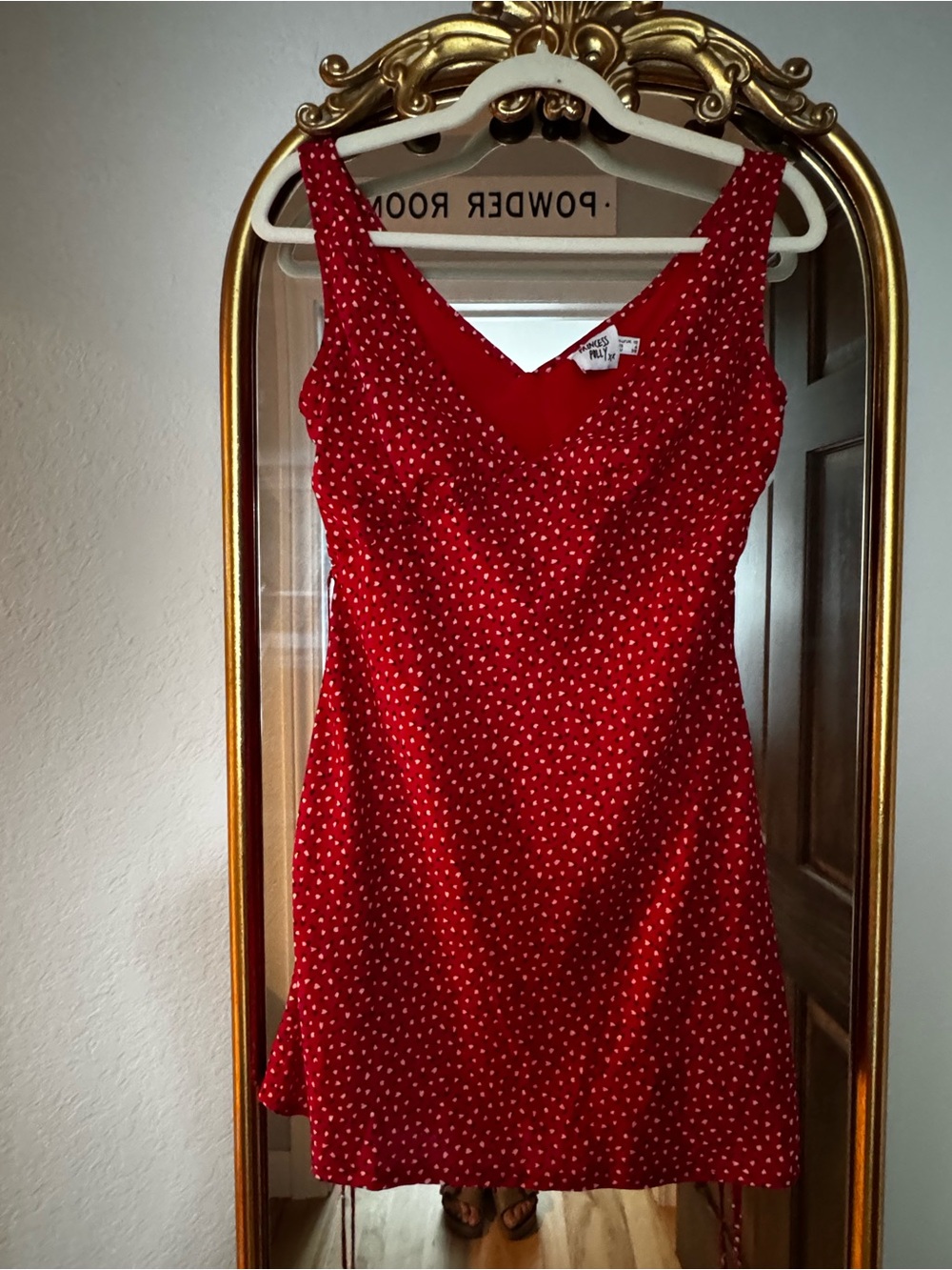 Princess Polly Red Polka Dot Mini Dress